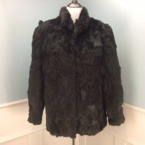 Vintage Rabbit Fur Coat Soft Cozy Boho